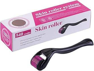 Derma Roller for Face, Body and Scalp -Microneedle Roller for Men and Women with 540 Titanium Roller