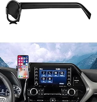 Autorder Custom Fit for Car Phone Holder 2020-2025 Toyota Highlander Accessories Phone Mount 8" Screen Cell Phone Automobile Cradles Hands-Free 360 Degree Rotation