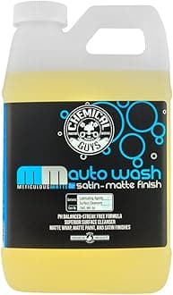 Chemical Guys CWS_995_64 Meticulous Matte Car Wash Soap (For Foam Cannons Foam Guns or Bucket Washes) Safe for Satin & Matte Finish Paint, 64 fl oz (Half Gallon), Fruity Bubble Gum Scent