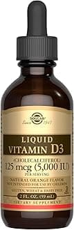 Liquid Vitamin D3 125 mcg (5,000 IU) - 2 fl oz - Delicious, Natural Orange Flavor - Helps Maintain Healthy Bones & Teeth - Immune System Support - Gluten Free, Dairy Free, Kosher - 59 Servings