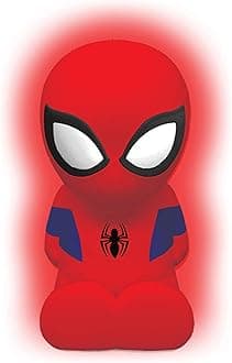 Lexibook Spider-Man Color NightLight for Children's Room, Color Change, Smooth Light, Battery, Blue/Red, NLJ01SP