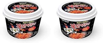 Samyang Hot Chicken Tteokbokki Buldak Rice Bowl Noodles 185g (Pack of 2)