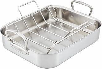 Provisions – 16.5" Classic Clad Roaster with Stainless Steel Rack