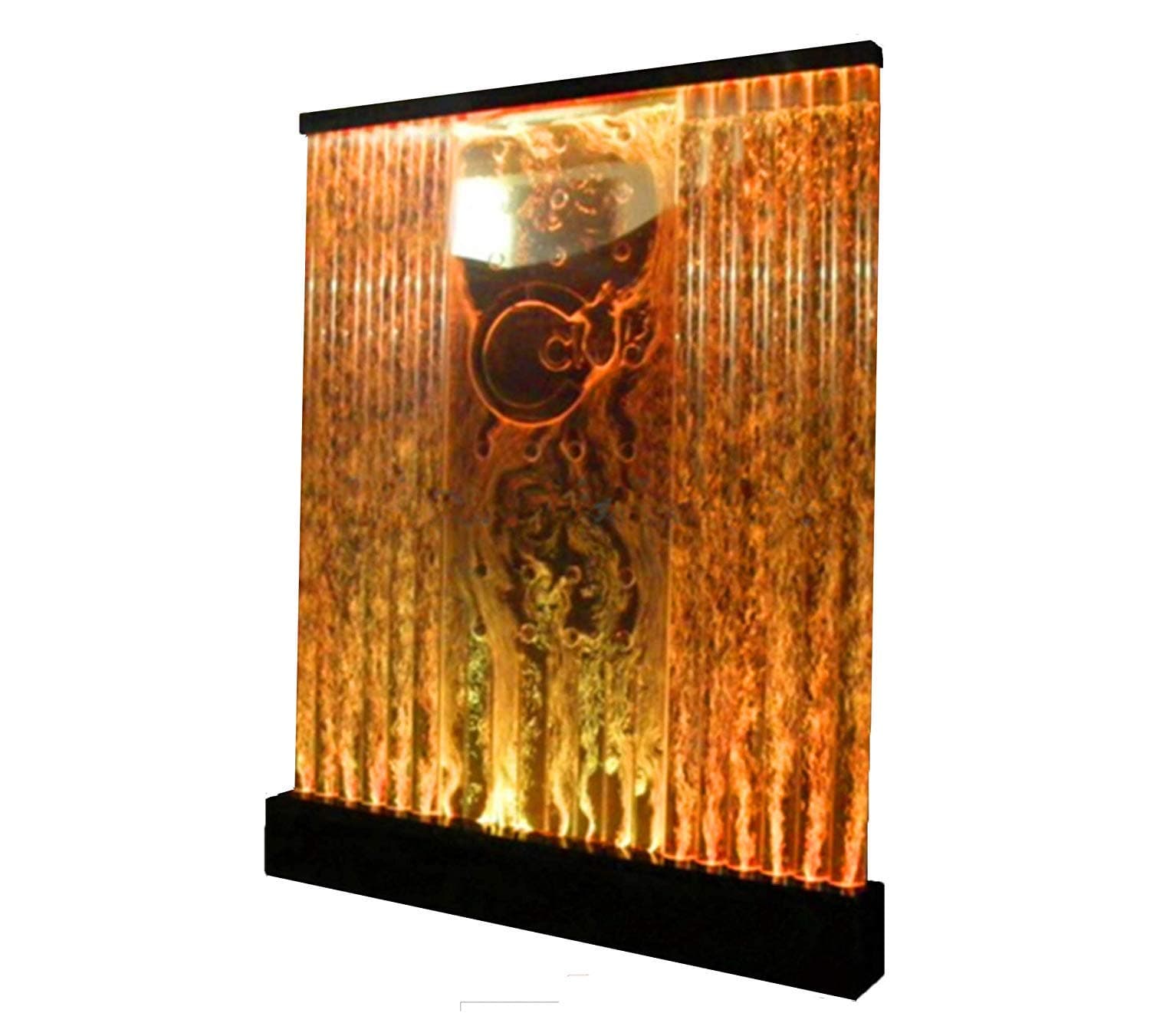 LED Full Color Bubble Wall, 6.5' x 6.5', Water Fountain Panel, for Home or Restaurant