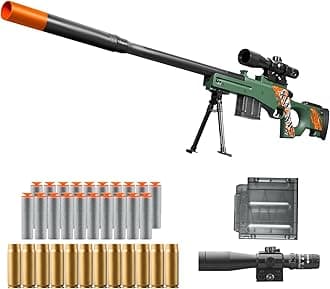 Toy Gun Dart Foam Pellet Blasters Shell ejecting Shotgun Cool Stuff Gifts for boy Age 8+ 9 10 11 12 Year Old Teen Adult Kid Shooting Game with Scope Soft Bullet Sniper Rifle (Green)