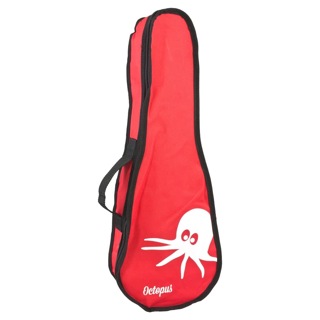 OctopusUkulele UK41-RD Soprano Ukulele Bag - Red