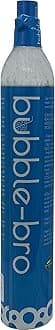 bubblebro 60L CO₂ Cylinder - 410g Food-Grade CO₂ - Compatible also with Drinkmate & Other Standard EU/US Soda Makers (Excludes Quick-Connect & AU Models)