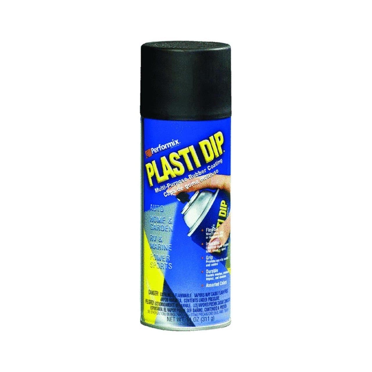 Performix 11203 Plasti Dip Black Finish Multi-Purpose Rubber Coating Aerosol - 11 oz.