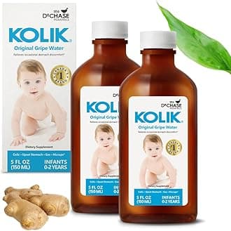 Dr. Chase Kolik Gripe Water for Babies, Original Gripe Water for Infant Colic and Gas Relief, Safe and Soothing Colic Baby Relief - 5 Fl Oz (Pack of 2)