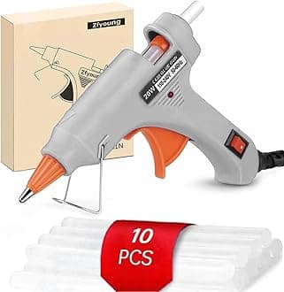 Mini Hot Glue Gun 10pcs Glue Stick Hot Glue Gun Set For Quick Repair Artist DIY Art Home 20w Grey