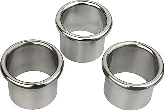 Hair Styling Station with Curling Hot Iron, Organizer Holder for Salon Appliances - 3pcs 2inch Stainless Steel Tubes