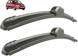 Windshield Car Wiper Blades Compatibility With Skoda Fabia (Model : 2013-2018), Fabia Wiper Blades - Set of 2Pc (Particular)