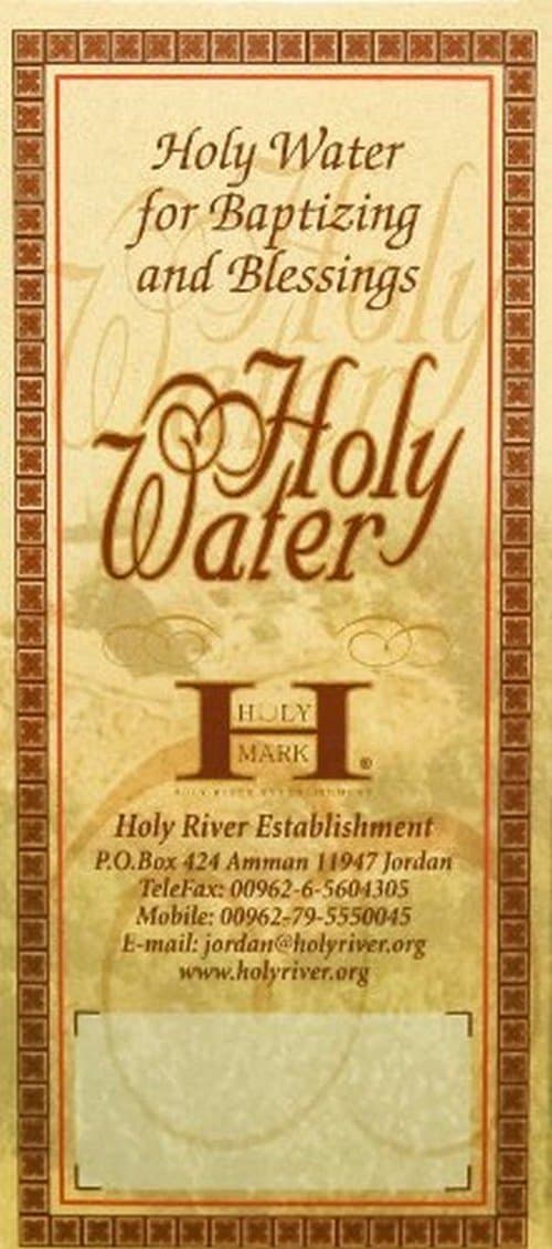 Holy Water from the River Jordan