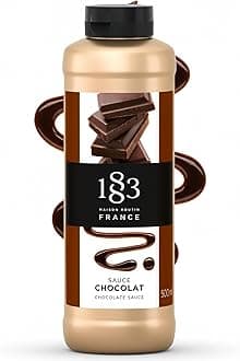 1883 Maison Routin Chocolate Sauce 500ml – Gourmet Topping for Desserts, Cocktails, Hot Chocolates, Made with Natural Cocoa, Vegetarian, Nut-Free, Gluten-Free, Squeezy Bottle for Easy Use