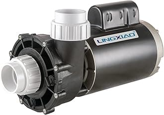 WUA400-II SPA Pump, 4HP Hot Tub Pumps, 2 Speed LX SPA Pump Motor 220-240V, 2" Port, 56 Frame, No Base for Jacuzzi Pumps - Mode: 56WUA400-II(NF)