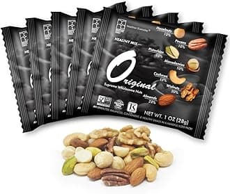 Roastery Coast - Mixed Nuts Variety Pack for Adults | Healthy Snacks | Individual Packs | Unsalted | No Peanuts | Assorted Nuts Snack | Pistachios | Almonds | Hazelnuts | Pecans | Slow Dry-Roasted