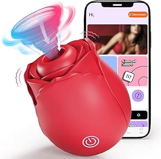 Sucking Vibrator Rose Sex Toy，App Control Rose Toy Clitoral Vibrator for Women with 10 Mind-Blowing Modes, Clit Sucker Nipple Stimulating Toys for Oral Sex Pleasure, Female Vibrator Couples Sex Toys1