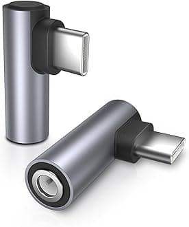 Right Angle USB C to 3.5mm Adapter