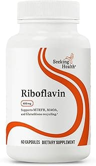 Seeking Health Riboflavin - Vitamin B2 Supplement for Methylation Support - Support Homocysteine Metabolism with Antioxidant Ingredients - 400 mg, 60 Capsules