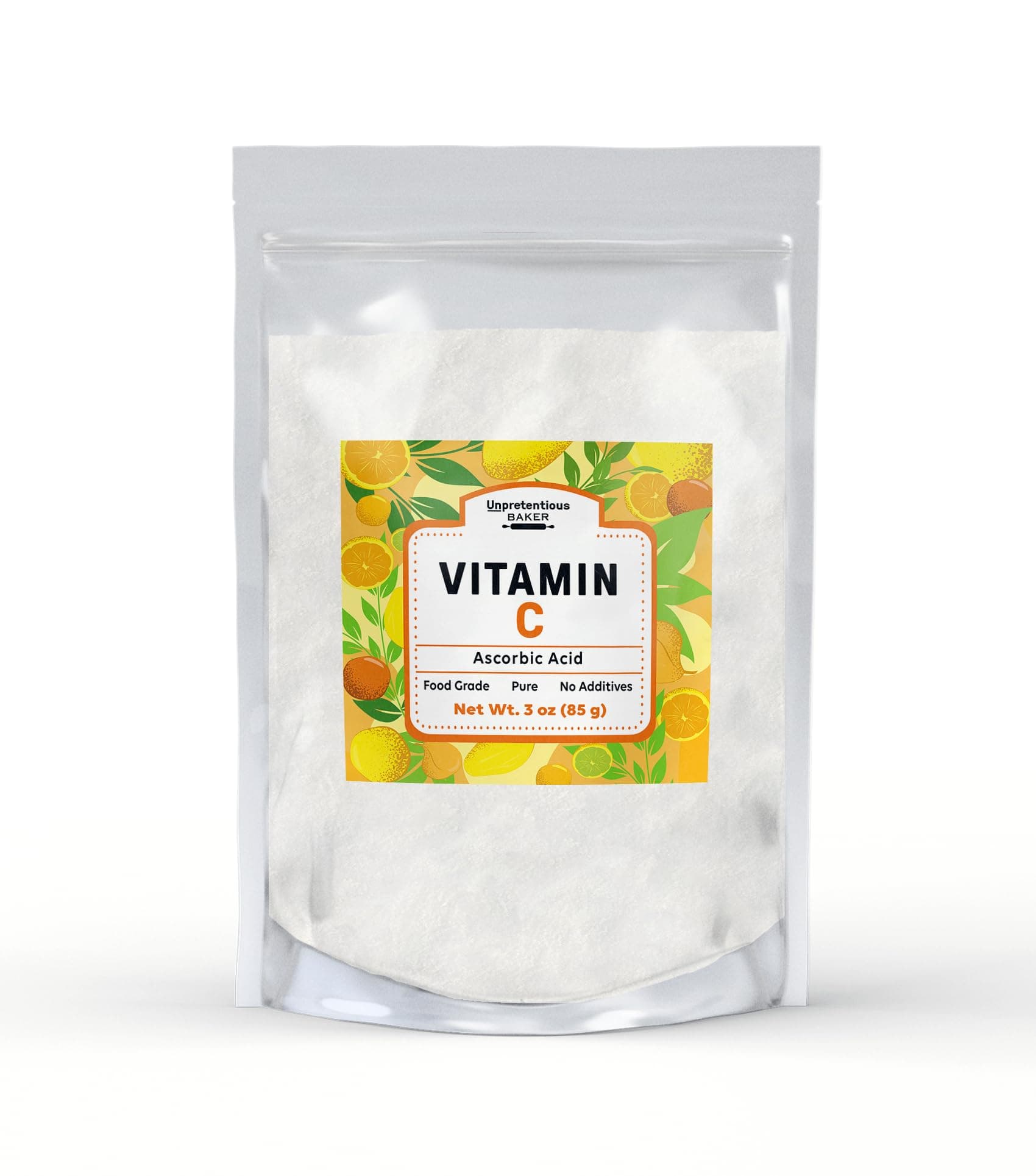 Unpretentious Vitamin C Powder Baker Ascorbic Acid, Resealable Bag (3 Ounce)