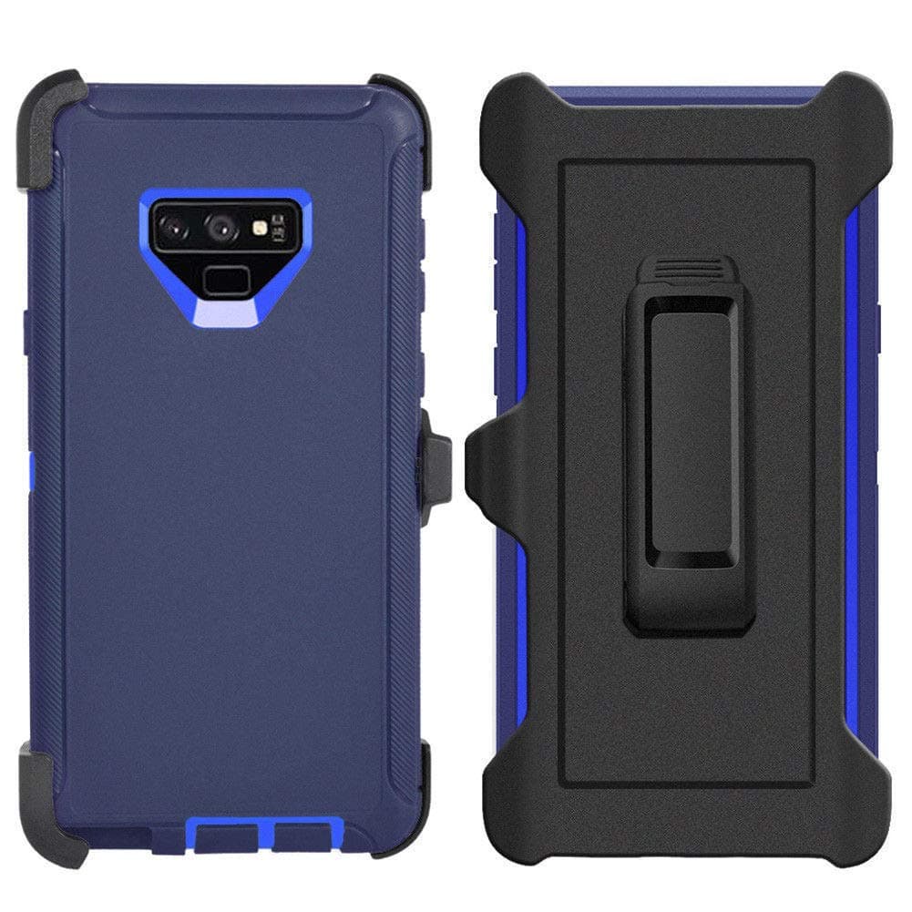 Defender Case for Samsung Galaxy Note 9,[NO Screen Protector][Heavy Duty][Drop Protection] Tough Rugged TPU Hybrid Hard Shell Case for Galaxy Note 9 Blue