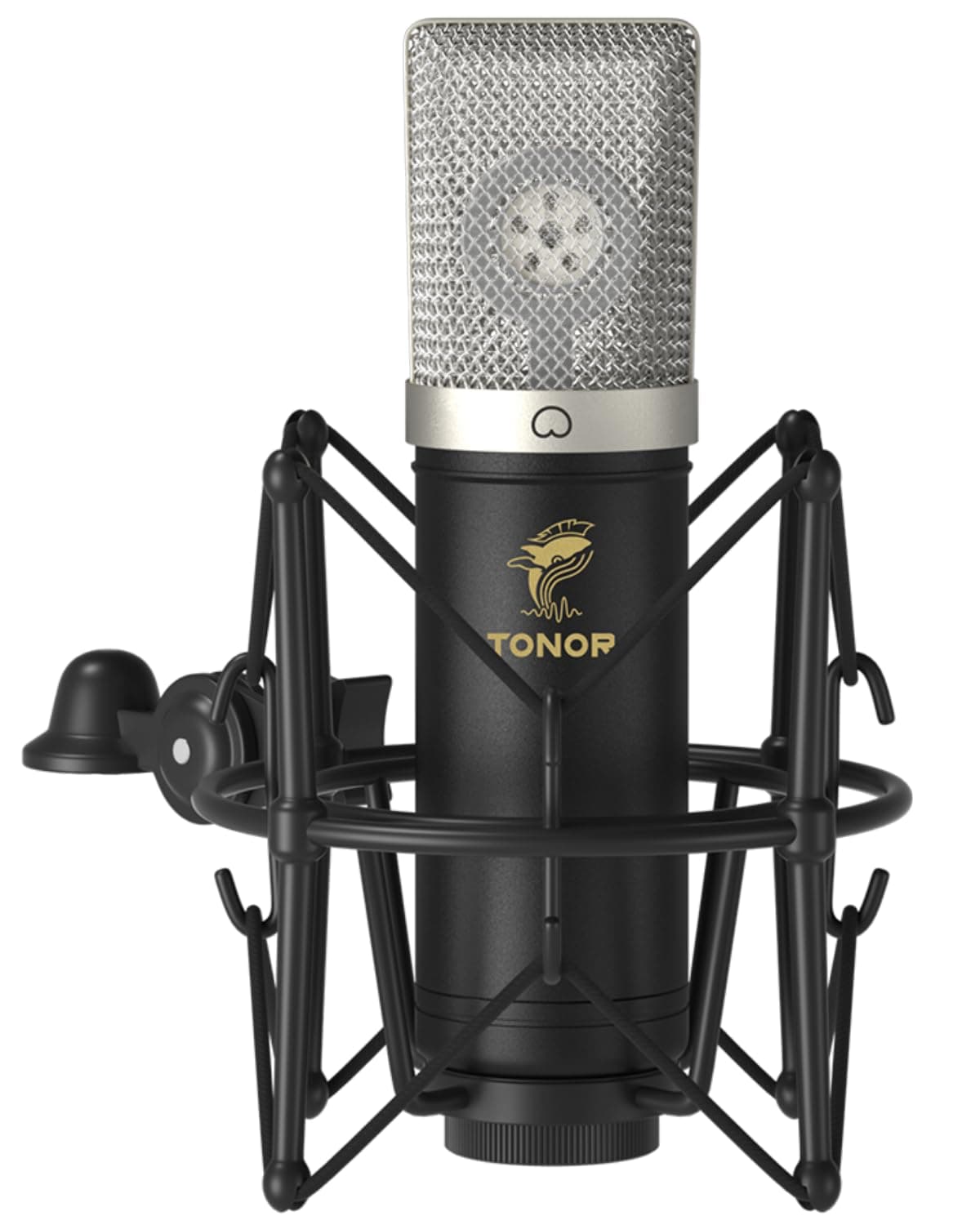 Cardioid Condenser Microphone, USB Computer Mic Kit with 24mm Diaphragm/Spider Shock Mount for Podcasting, Gaming, Streaming, YouTube, Voice Over, Studio/Home Recording, TC-2030