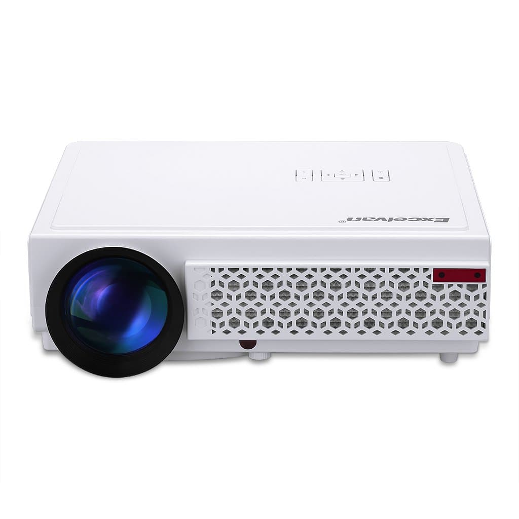 Excelvan LED 96+ Portable Native 1280*800 HD LCD LED Projector 5.8" TFT LCD 3000 Lumens 3D Effect 60"-120" Projection Size Support 1080P