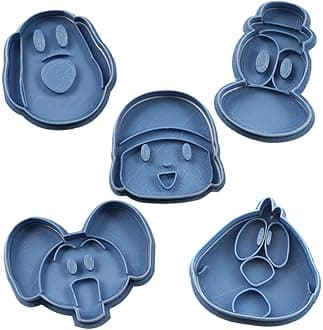 Cuticuter Pocoyo Pack Cookie Cutter, Blue, 16 x 14 x 1.5 cm, Pack of 5