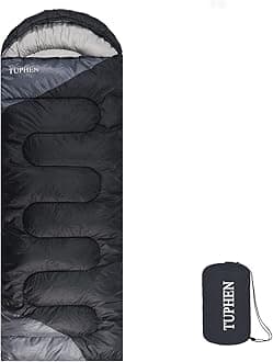 tuphen- Sleeping Bags for Adults Kids Boys Girls Backpacking Hiking Camping Microfiber Liner, Cold Warm Weather 4 Seasons Indoor Outdoor Use, Lightweight & Waterproof