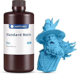 3D Printer Resin, 405nm Sla UV Curing Resin with High Accuracy and Fast Curing and Excellent Fluidity for 3D Printing on LCD (Blue, 1kg)