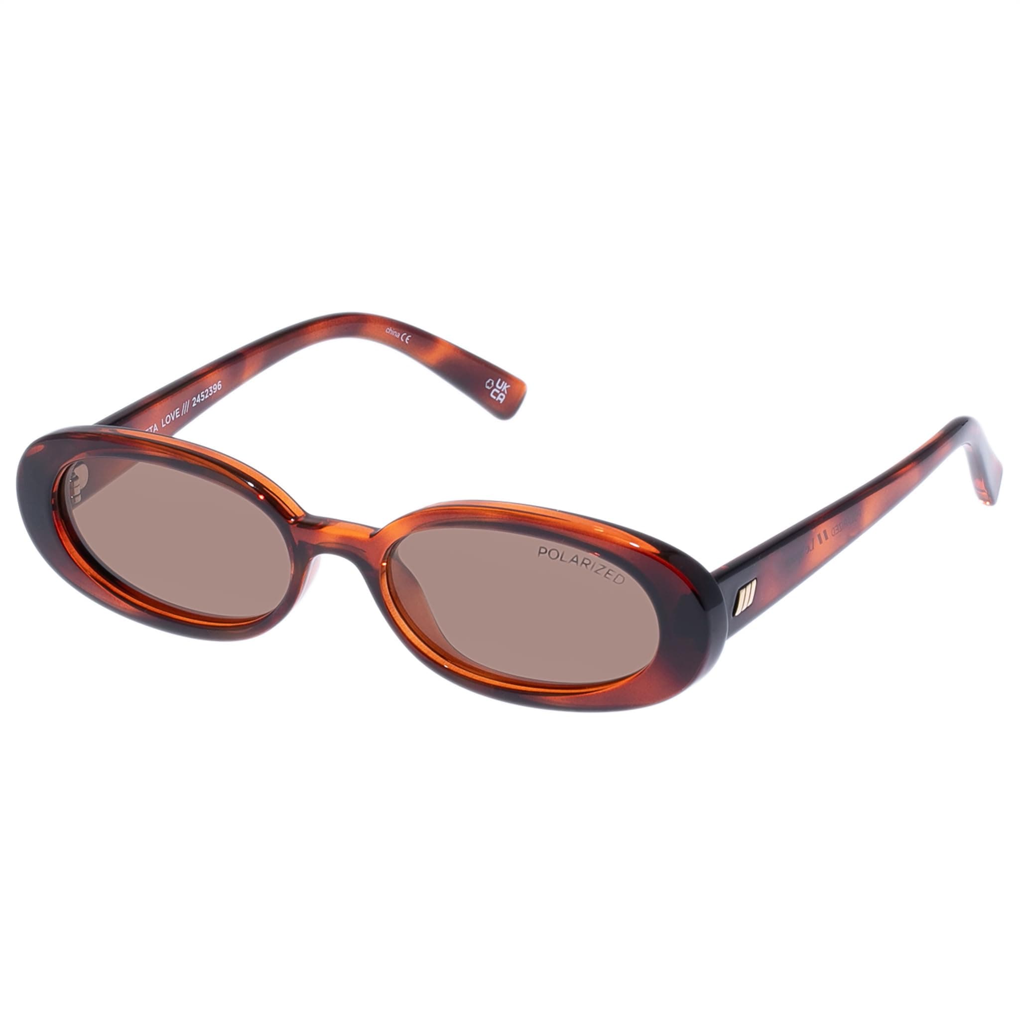 Le Specs Outta Love Sunglasses - Narrow, Oval, Unisex, Micro 90s Sleek Style