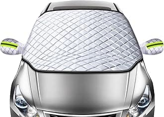 Windshield Sunshade Car Cover, Front Window Sunshade, Car Interior Protector, Fits Most Cars & SUVs, Universal, 120x150cm | Fabric | White