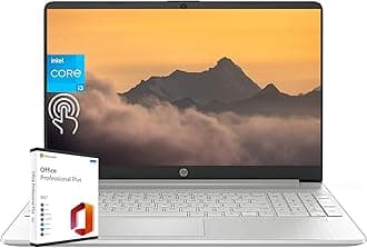HP Laptop for Business and Student, 15.6 Inch HD Touchscreen, Intel 6-Core i3-1215U Processor, 32GB RAM, 1TB SSD, lntel UHD Graphics, Windows 11 Home, with Microsoft Office Lifetime License(Upgraded)