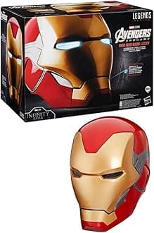 [Hasbro] Marvel Legends Series Iron Man Mark LXXXV Premium Electronic Helmet with Light Effect, Avengers/End Game Adult Collectible Role Play Gear F9016 Authentic