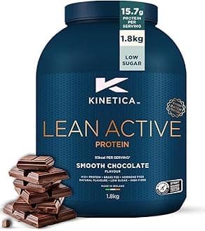 Sports Lean Protein Powder - Smooth Chocolate Flavour | 15g Protein/Serve, 72 Servings/1.8Kg Pack | High in Fibre & Protein with Green Tea Extract | Low in Fat & Sugar | Easy Mixability