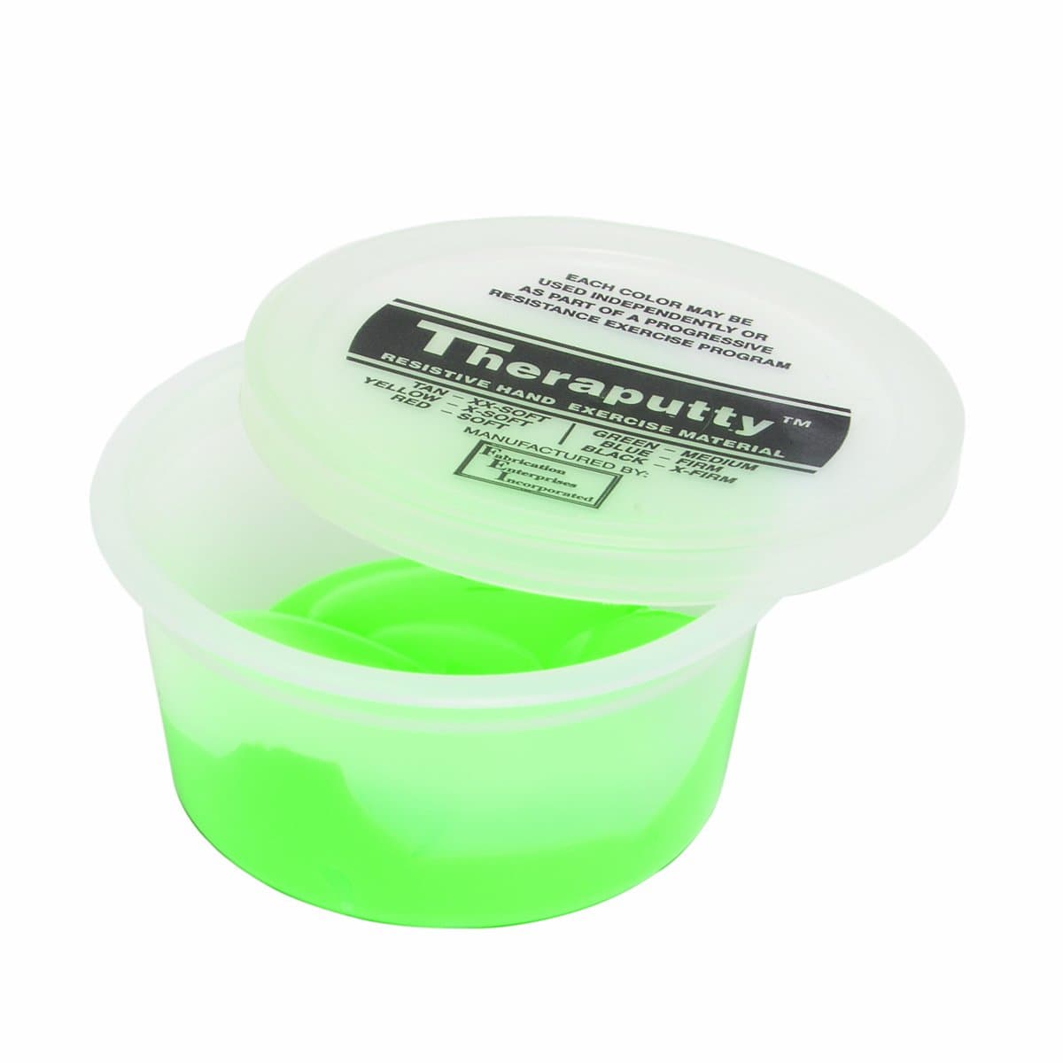 CanDo TheraPutty Standard Exercise Putty, Green: Medium, 3 oz