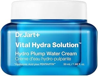 Dr.Jart+ Vital Hydra Solution Water Cream, 1.7 fl oz (50 ml), Moisturizing, Dry, Sensitive Skin, Non-Sticky, Shiny, Hyaluronic Acid, Korean Cosmetics, Derma Cosmetics