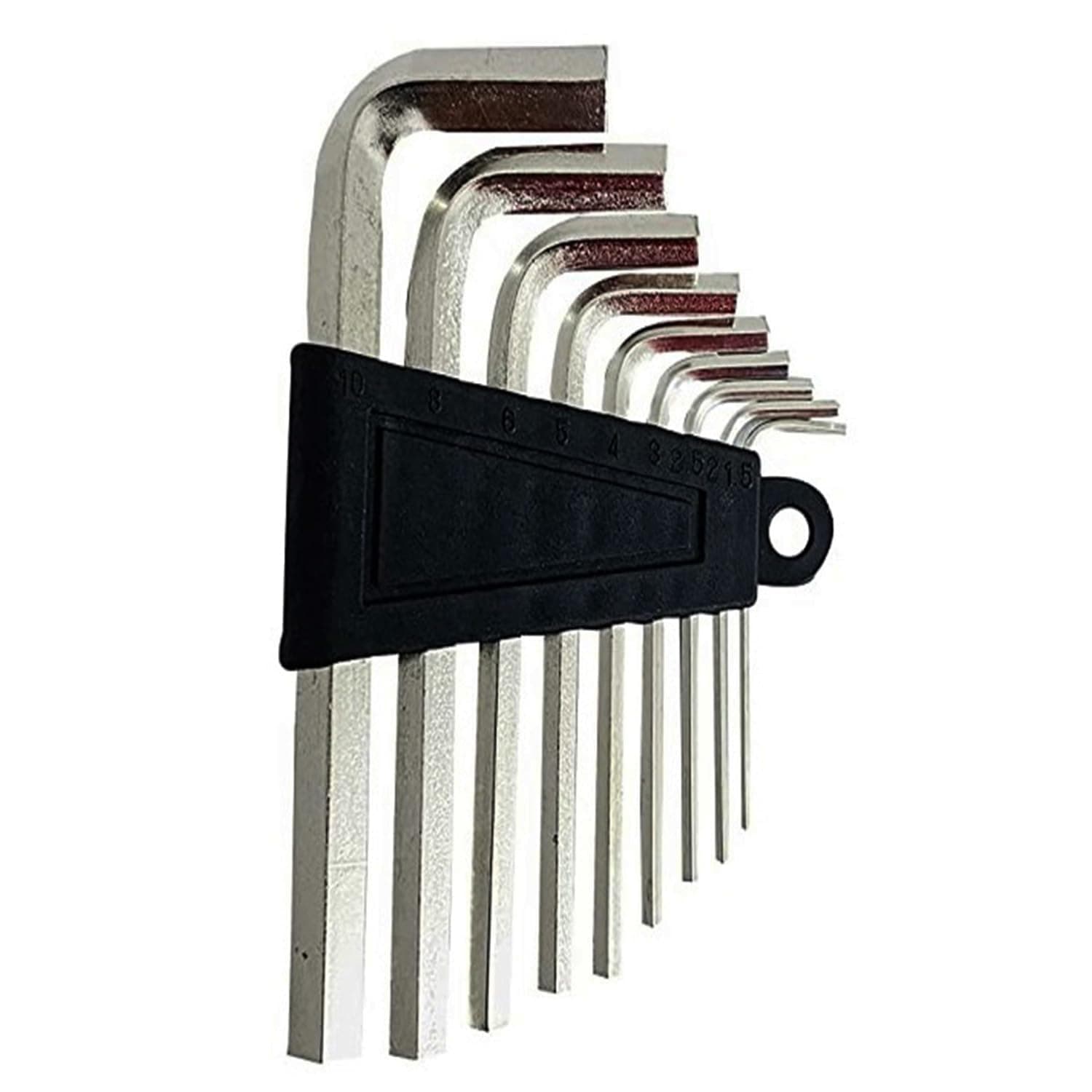 Vtronix Hex Allen Key Set For General Purpose Use With PVC Holder 9-Piece Steel Hexkey Set Ideal for Repair & Maintenance for Home & DIY Use -1.5 to 10mm