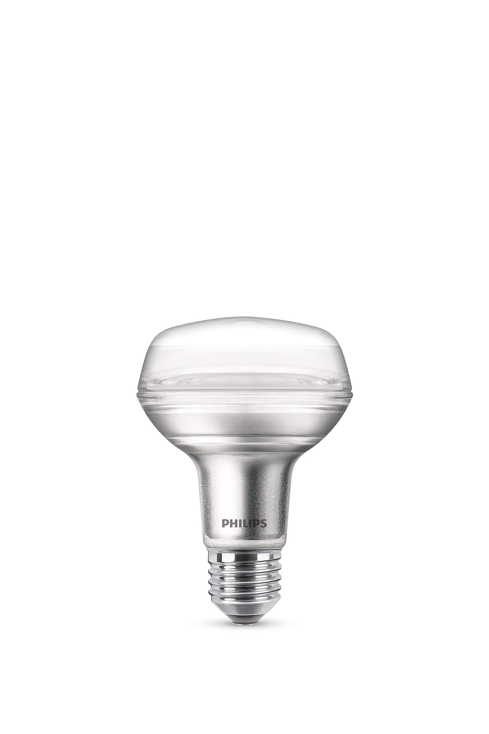 PhilipsLED Premium Classic Reflector R80 Light Bulb [E27 Edison Screw] 4W - 60W Equivalent, Warm White 2700K, 60 W R80 E27 Warm White, Non-Dimmable