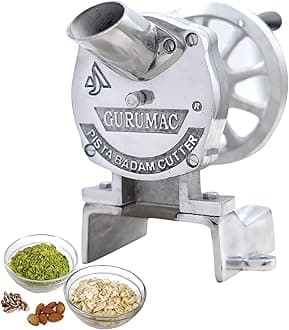 Hand Operated Pista, Badam and Dry Fruit Slicer Cutting Machine for Daily Use (Standard Aluminum Cutter)