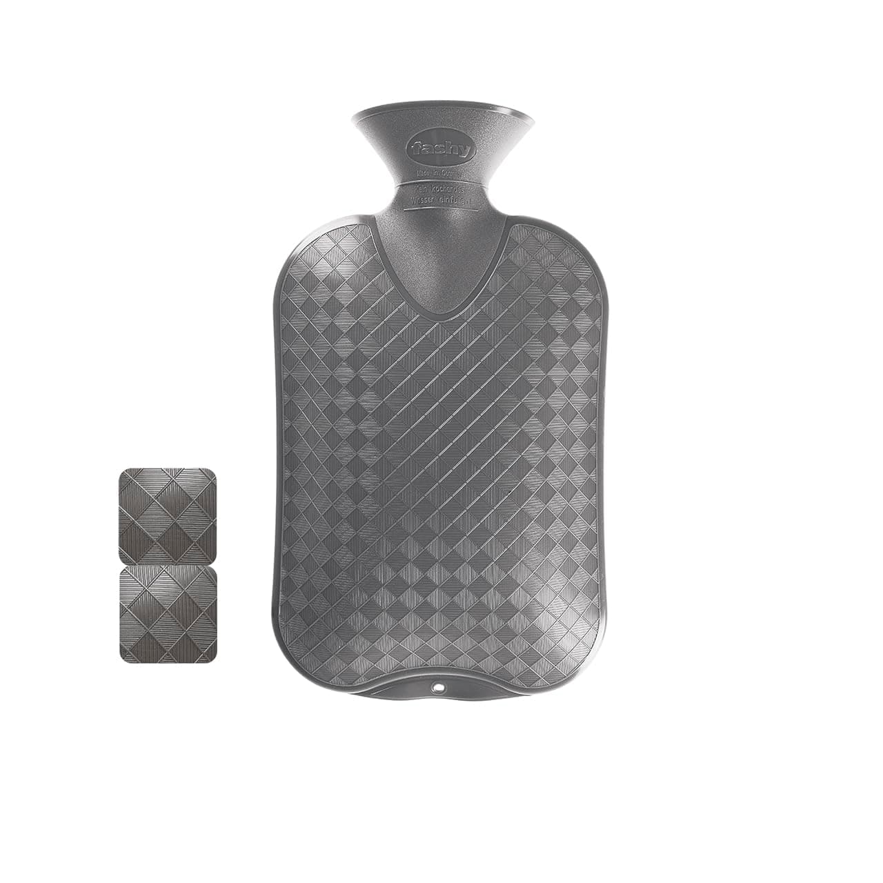 2.0 Litre Antrazite Plain Hot Water Bottle