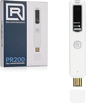 PR200 Bluetooth Cell Phone Call Recording Device, iPhone and Android Mobile Recorder