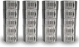 True-Ally 20 Rolls Hot Stamp Ribbon Thermal Transfer Ribbon 30mm x 100m for Date Coder Hot Stamp Printer 241 241B 241S TJ-08 DY-8 DY-6 (Black)