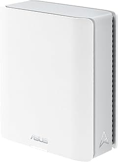 ASUS ZenWiFi BT8 (1pk) Tri-Band WiFi 7 Mesh Router: 14000 Mbps, Coverage up to 5900 sq ft, Dual 2.5G Ports, SSIDs for IoT, VPN, Parental Controls, Network Security, 4G LTE & 5G - White