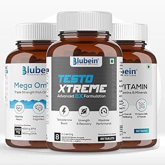 Total Wellness Trio PRO | 1250 mg Mega Omega 3 Fish Oil 60N | KSM-66 Ashwagandha 60N | Multivitamin with 37 Vital Ingredients 60N