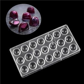 Baking mould 3D Half Oval Clear Chocolate Mould Big Size Classic Candy Baking Pastry Tool Polycarbonate Chocolate Mould Ice cube mould Brotbackformen