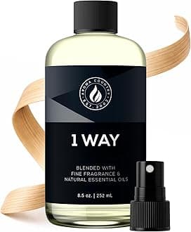 1 Way Diffuser Oil - Luxury Hotel Santal Fragrance Oil for Diffuser Refill, Sandalwood Home Aroma Diffusers & Room Spray - My Way Premium Aromatherapy Oils & Home Scent (8.5 Fl Oz)