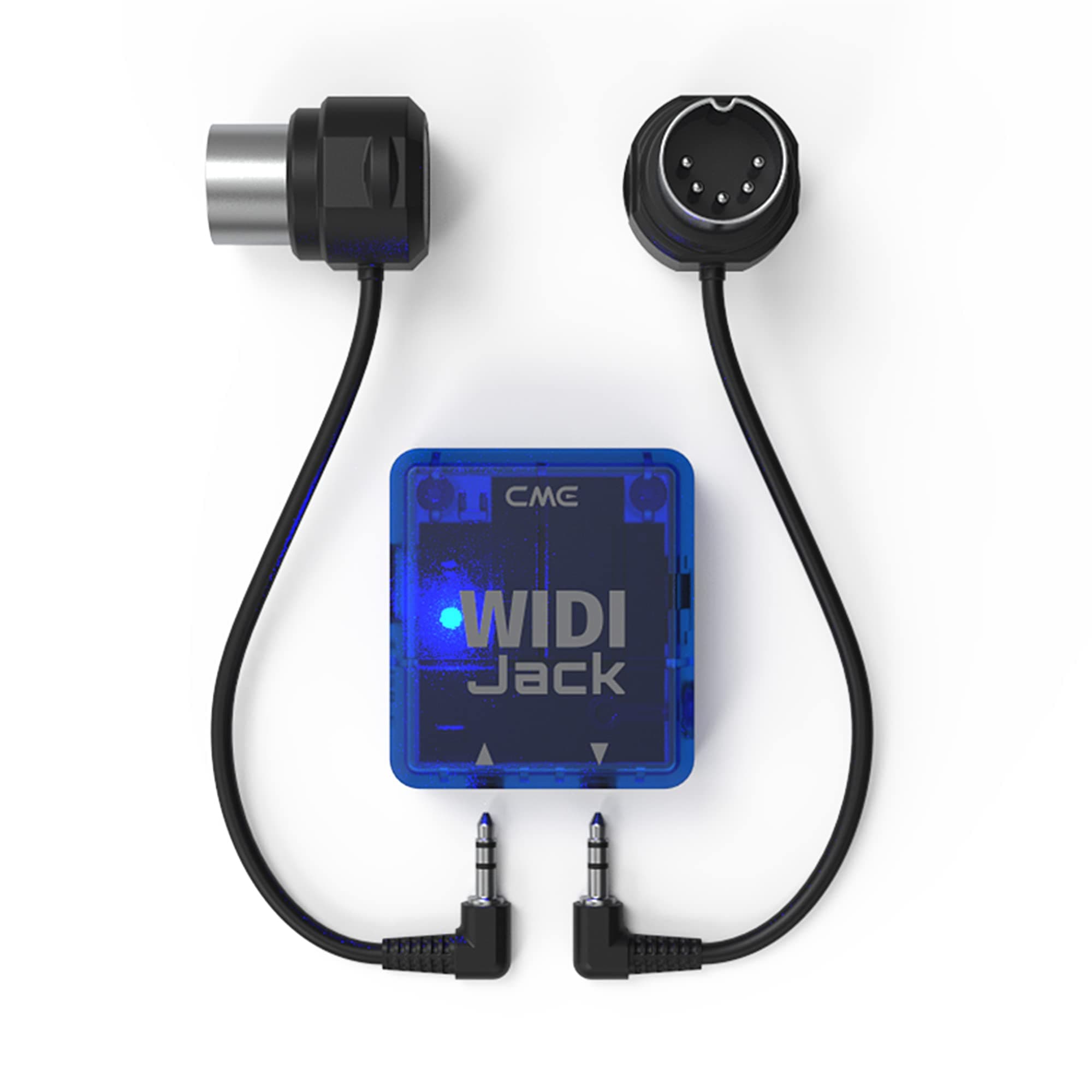CME WIDI Jack + DIN-5 MIDI Cable Pack - Bluetooth MIDI Interface with 5-PIN DIN MIDI cables Included - Works with all DIN-5 MIDI devices - Wireless MIDI for Synth Keytar Pedalboard Keyboard
