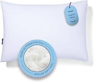 Casper Sleep Microfiber Pillow, Standard, White,