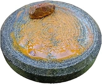 Herbals Turmeric Haldi Chandan Mortar,Rubbing,Grinding Mortar,Sandalwood Rubbing,Medicine grinding stone(Big size=13cm)